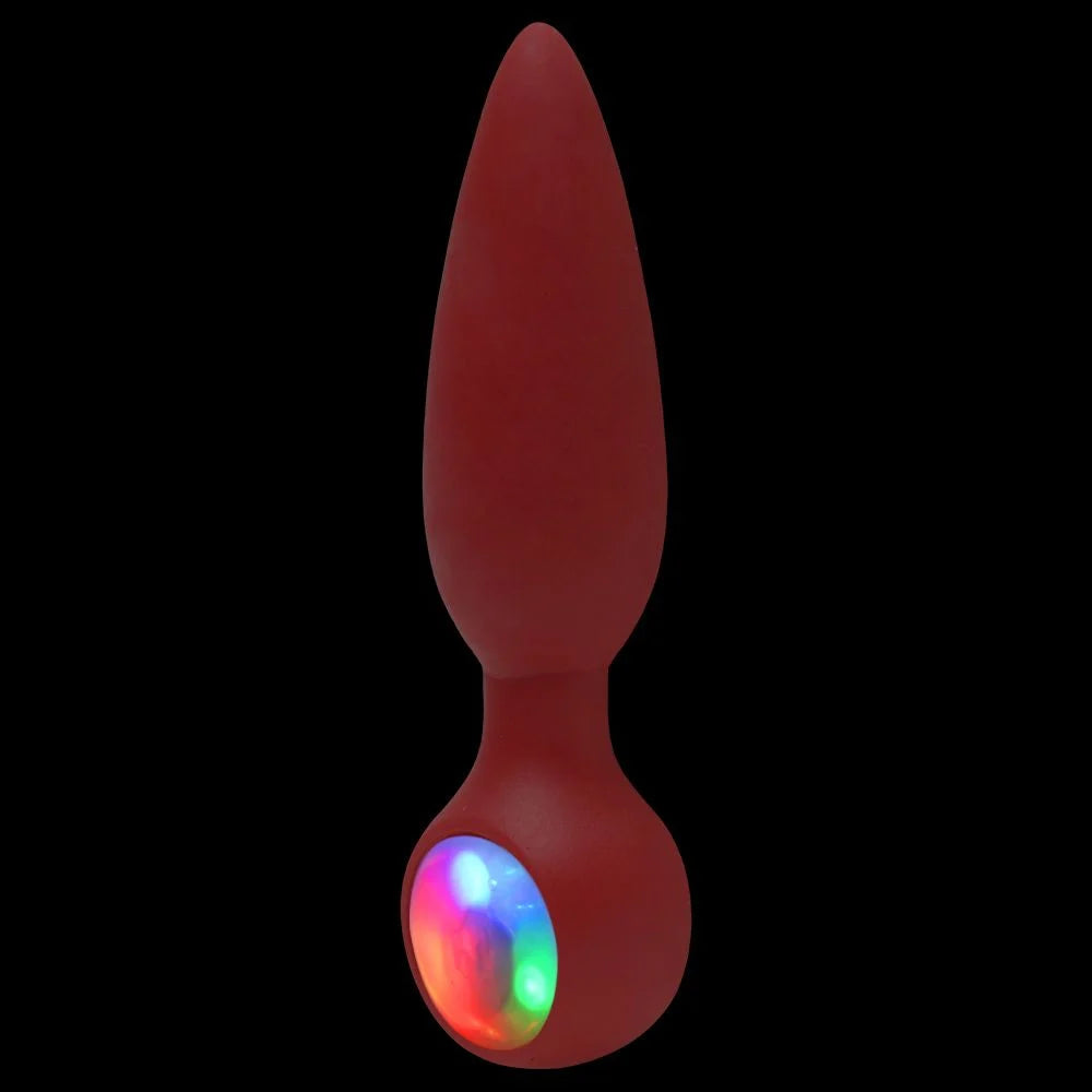 Plug Anal Led Cônico Diversão Ao Cubo