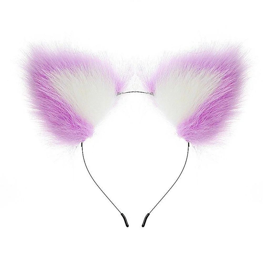 Kit Rabo Coelho Tiara Orelhas Grampos Sexy Import