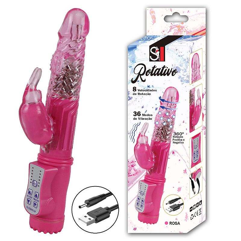 Vibrador Rotativo 36 Vibrações com Rotação 360º - Recarregável - SI