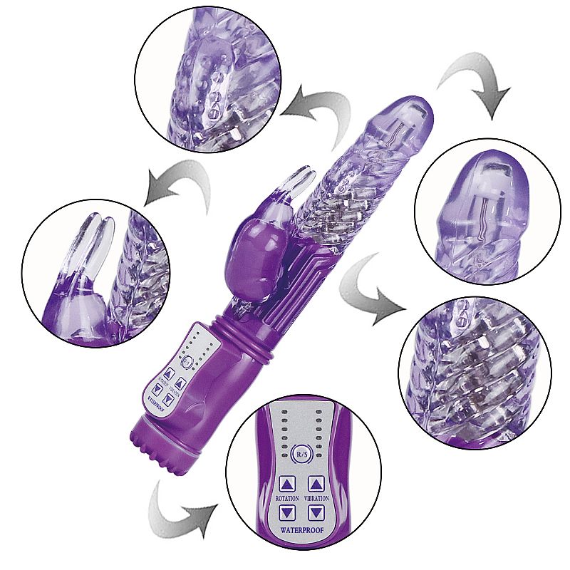Vibrador Rotativo 36 Vibrações com Rotação 360º - Recarregável - SI