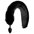 Plug Anal Silicone Rabo Raposa Tamanho P  - Preto -Vipmix