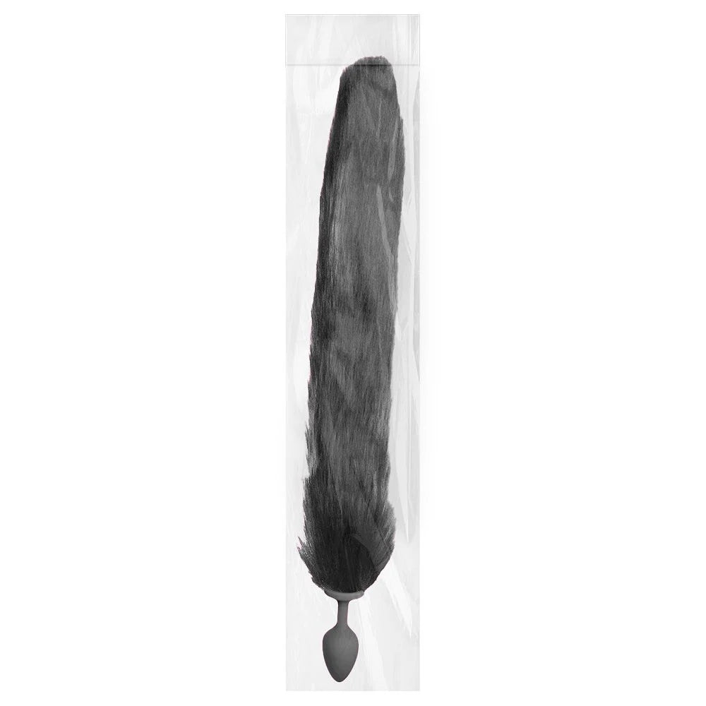 Plug Anal Silicone Rabo Raposa Tamanho P  - Preto -Vipmix