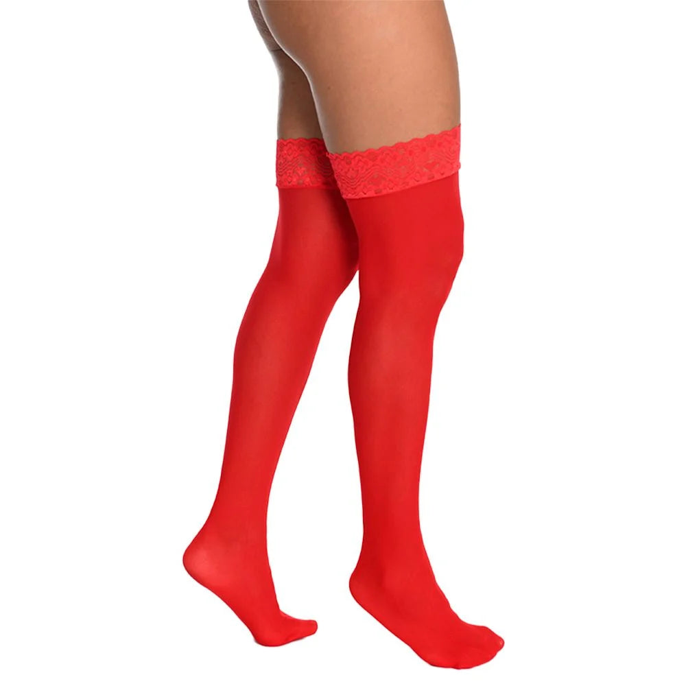 Meia fina 7/8 Com Renda Perrutextil