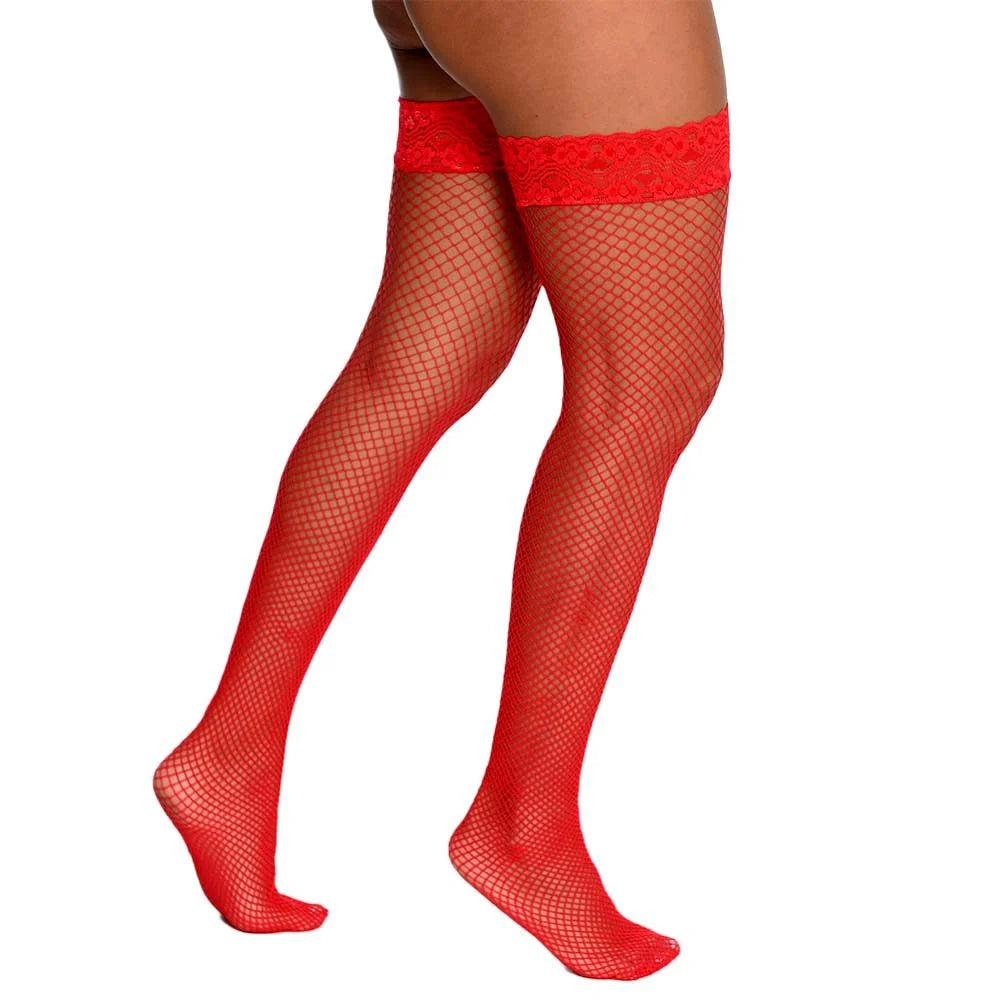 Meia 7/8 Arrastao Punho Renda Perrutextil