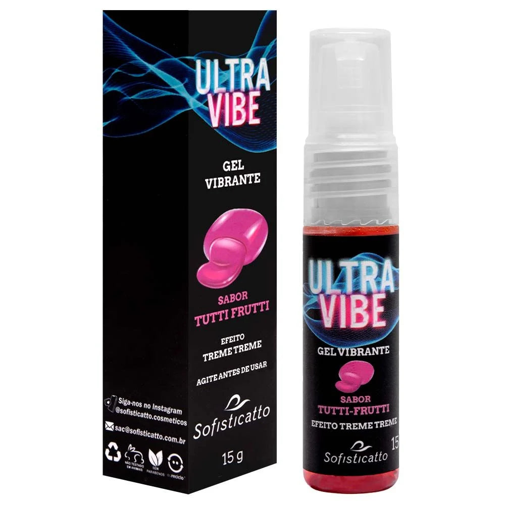 Ultra Vibe Gel Vibrante Beijavel 15G Sofisticatto