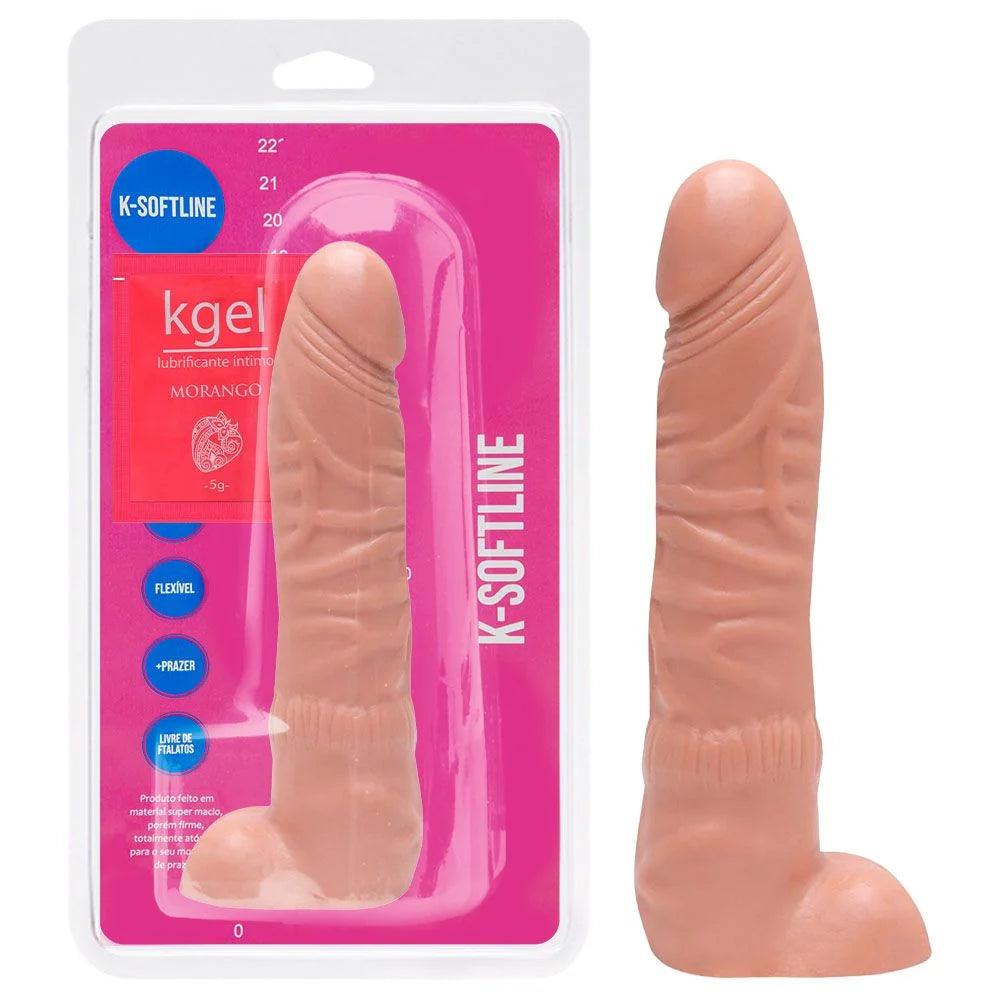 Penis De Borracha Macico 28 X 5,5cm Kgel