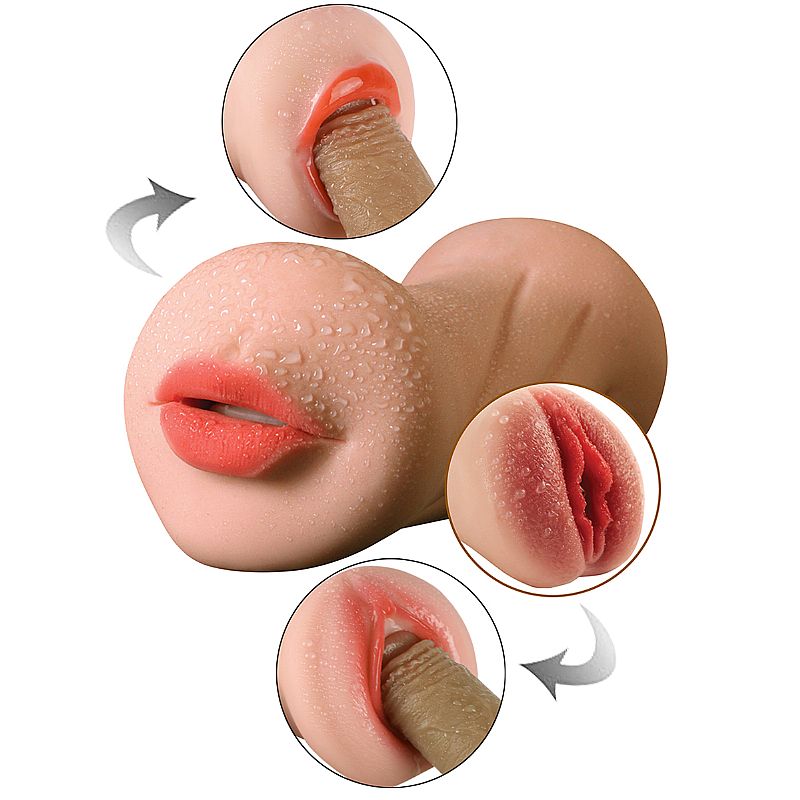 Masturbador Masculino Duplo - Boca e Vagina - Passion Lady - SI