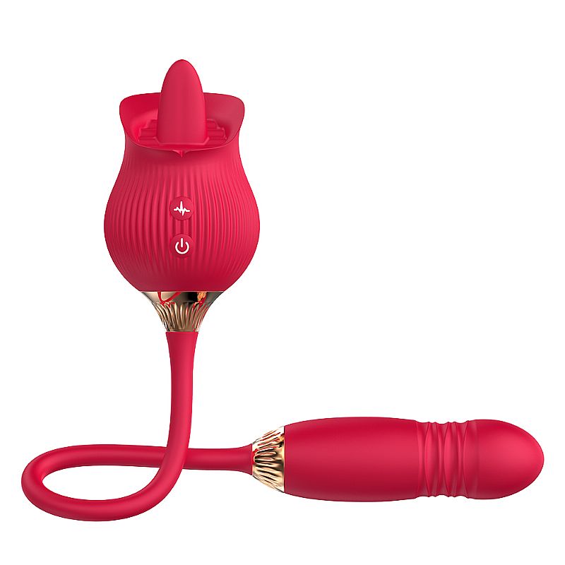 Rosa Estimuladora de Clitoris e ponto G - Tongue 2