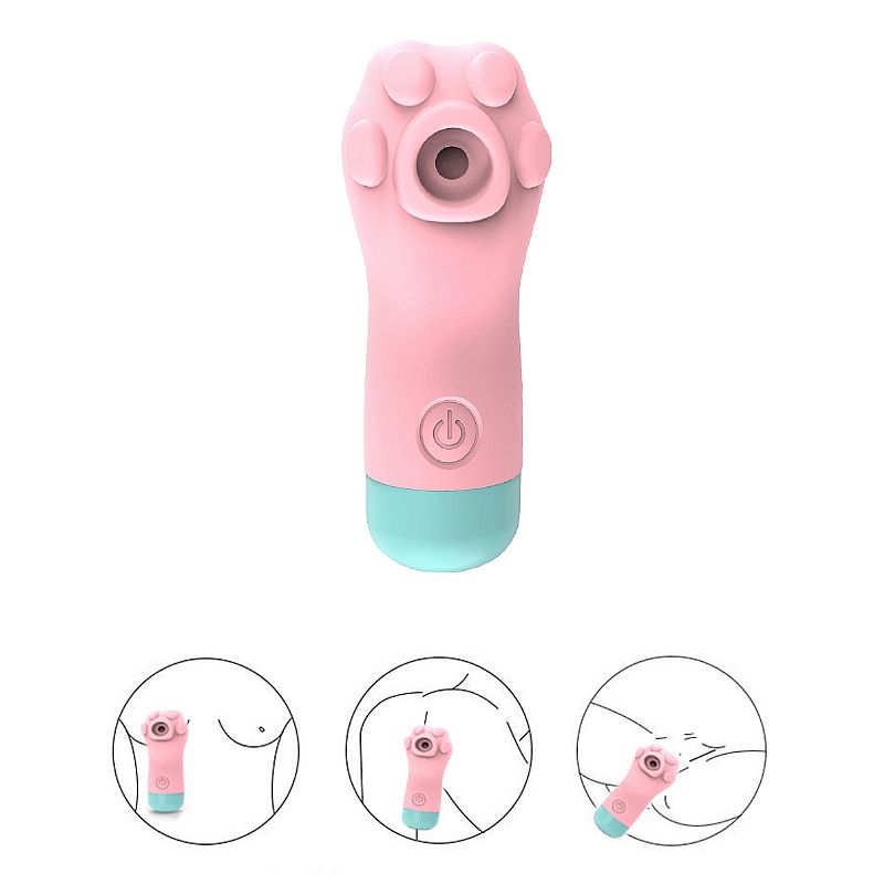 Vibrador de Pulsacao Formato de Patinha - Recarregavel