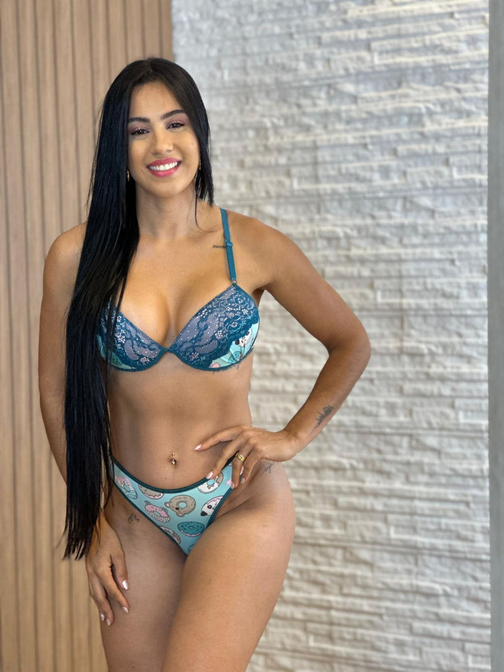 Conjunto M basico estampado donuts
