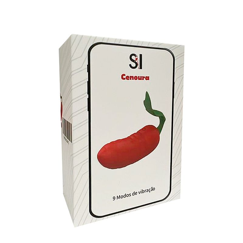 Bullet em Formato de Cenoura / Vegetais - a Longa distancia App - 9,6 x 3,1cm
