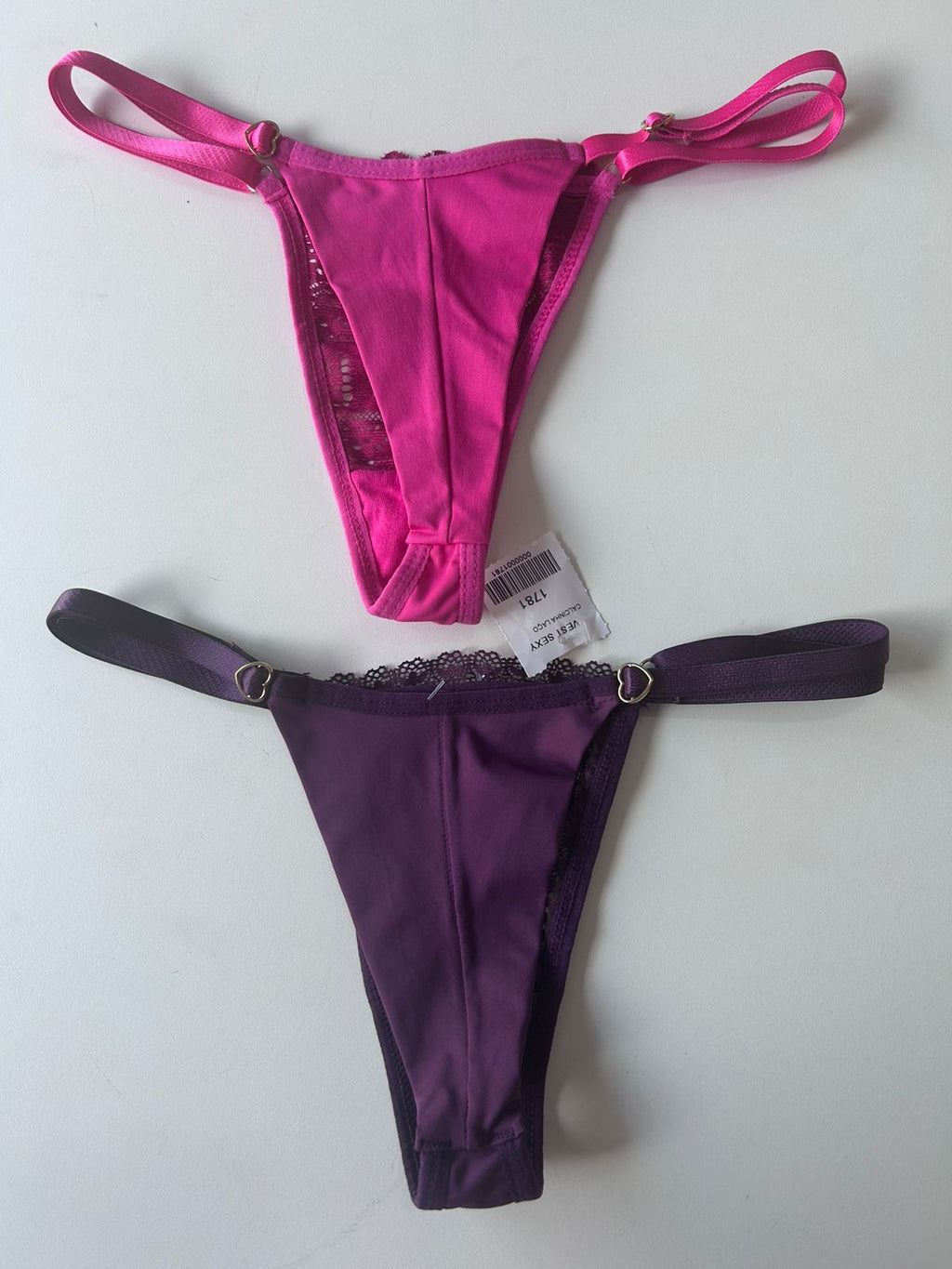 Calcinha tamanho unico Vest Sexy regulagem de coracao
