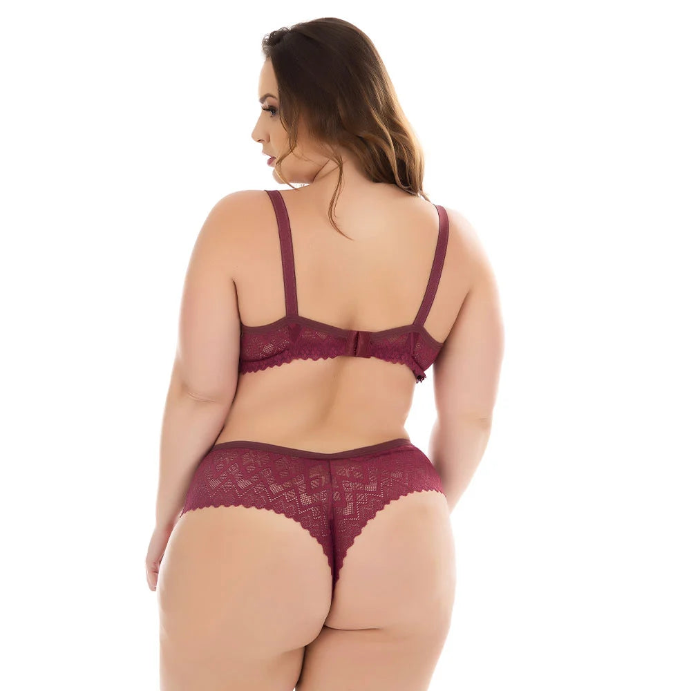 Conjunto 48 vinho Selma