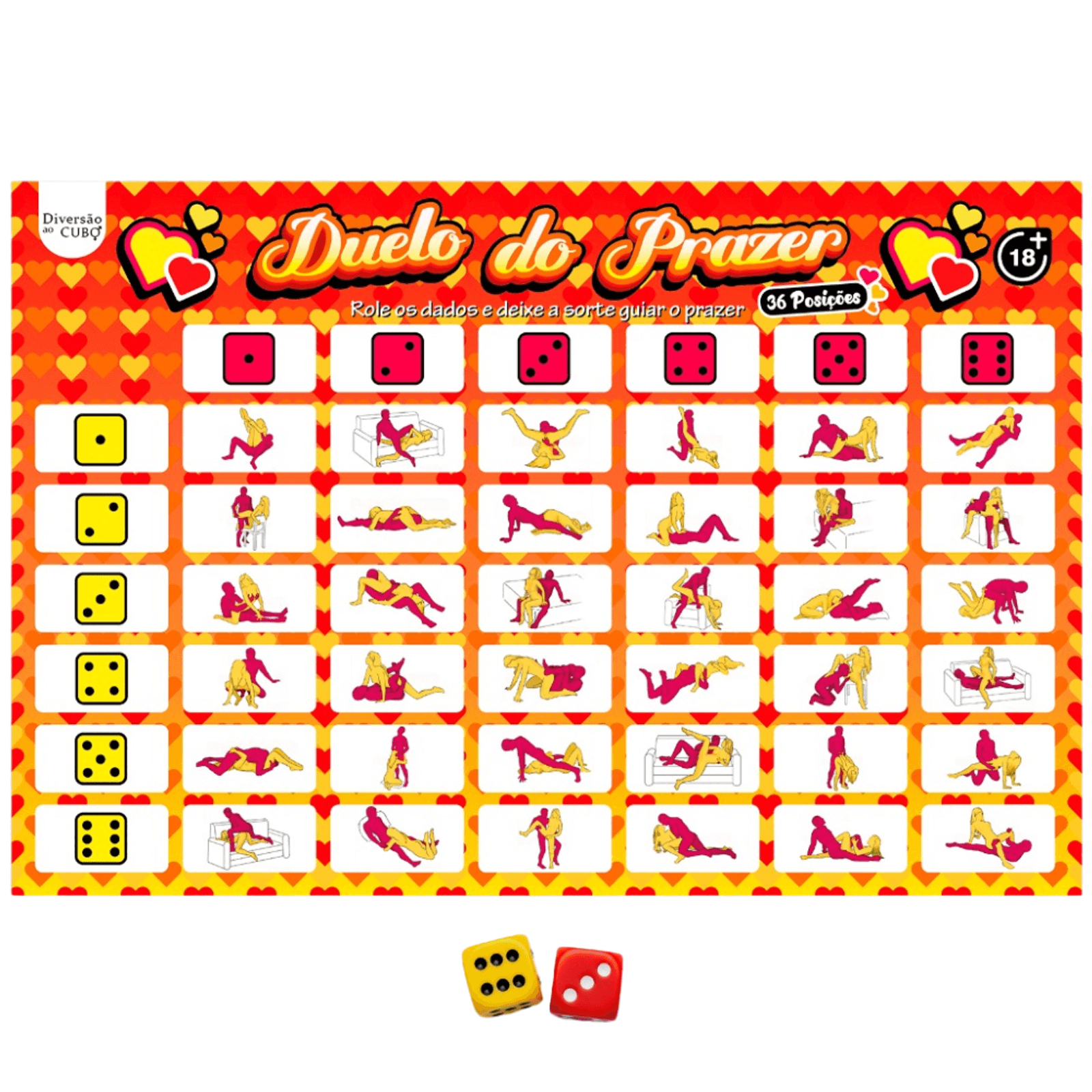 Jogo Duelo Do Prazer 36 Posicoes Diversao Ao Cubo
