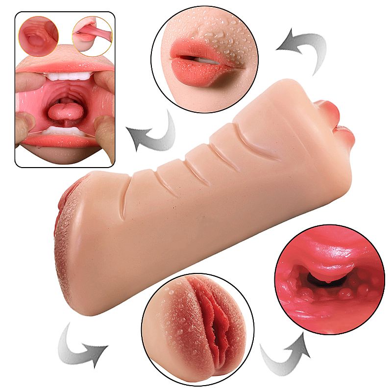 Masturbador Masculino Duplo - Boca e Vagina - Passion Lady - SI