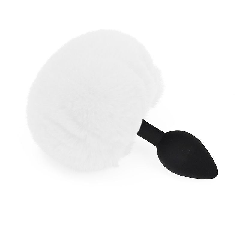 Plug Anal em Silicone - Pompom de Coelho - Tamanho - G