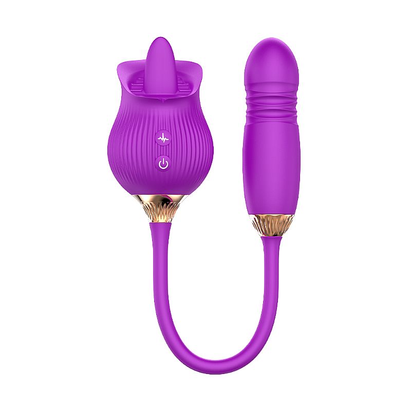 Rosa Estimuladora de Clitoris e ponto G - Tongue 2
