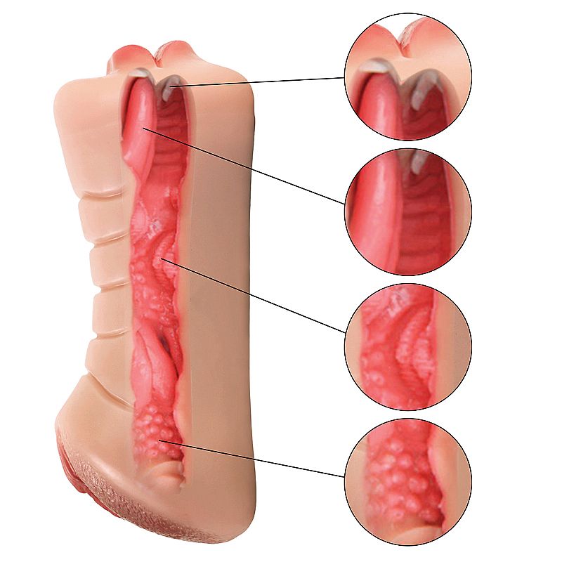 Masturbador Masculino Duplo - Boca e Vagina - Passion Lady - SI