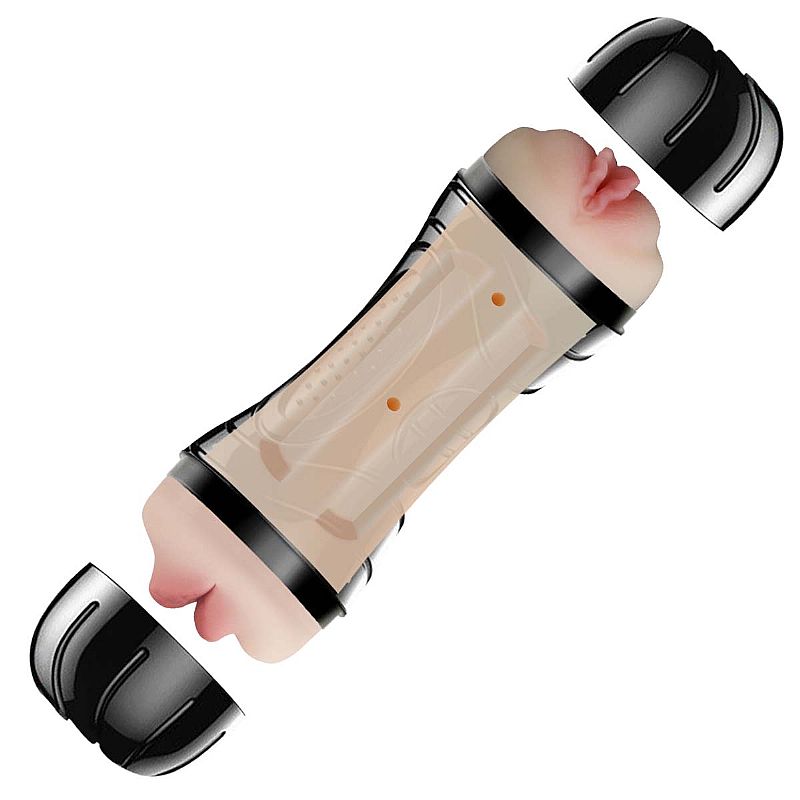 Masturbador Duplo com Vagina e Boca - Master