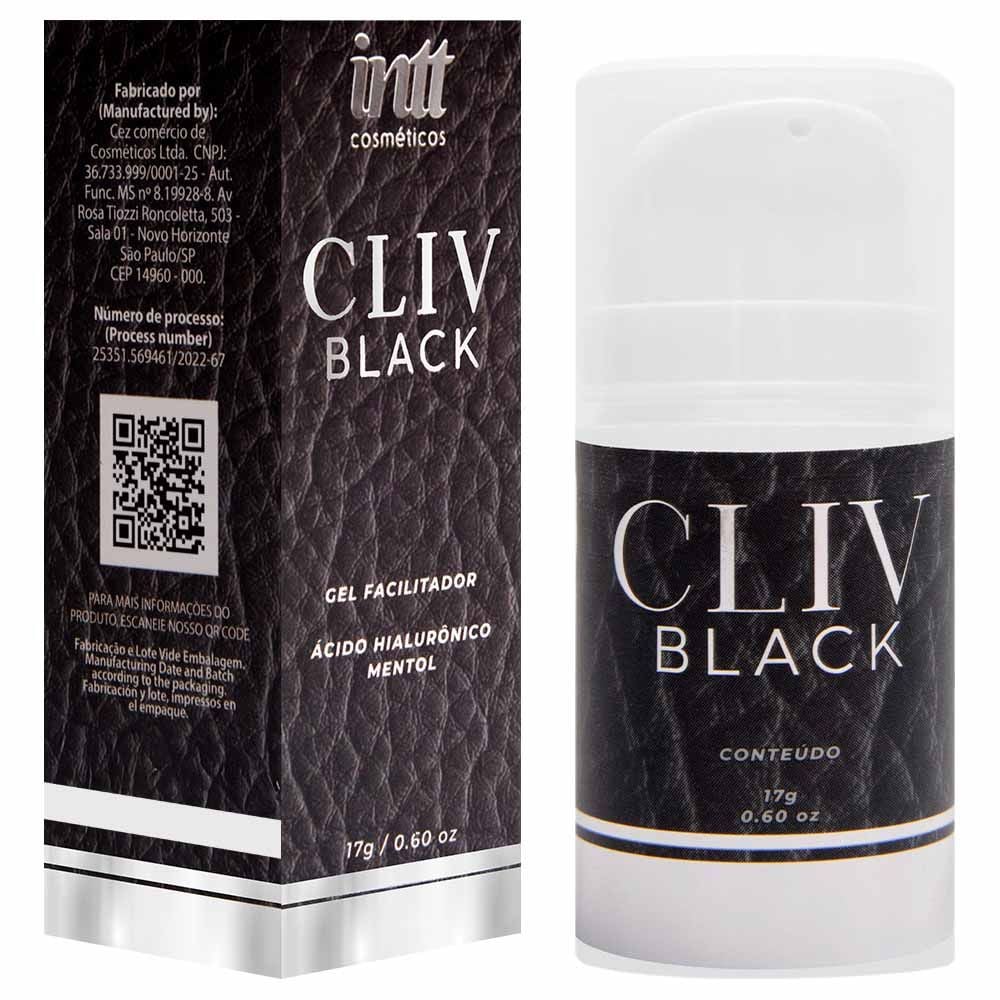 Cliv Intt Black Gel Facilitador Efeito Ice 17G Intt
