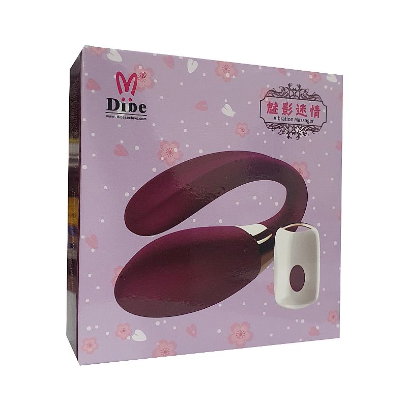 Vibrador de Casal - Sex Massager - Crypl - Roxo -Dibe
