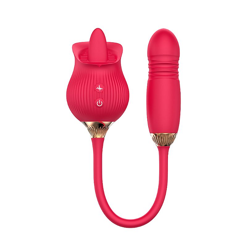 Rosa Estimuladora de Clitoris e ponto G - Tongue 2