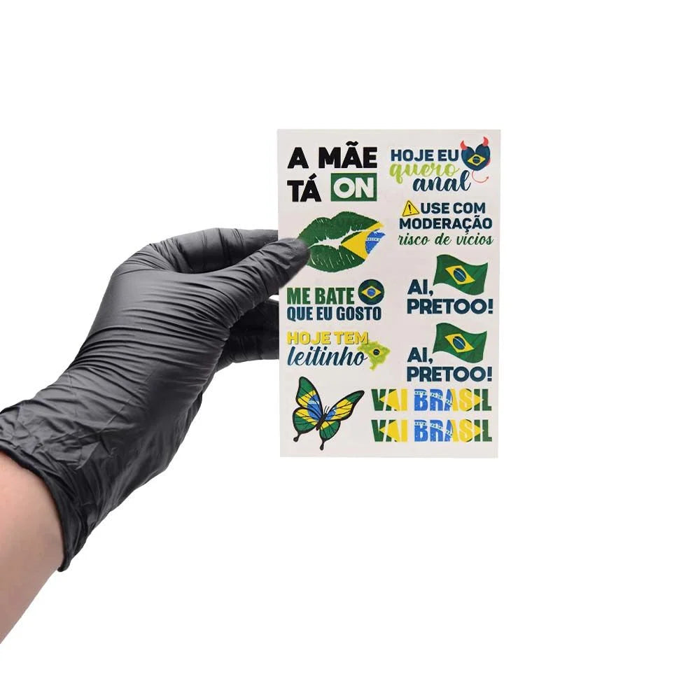 Quero Anal Tatuagem Temporaria 10 X 15cm Sedux