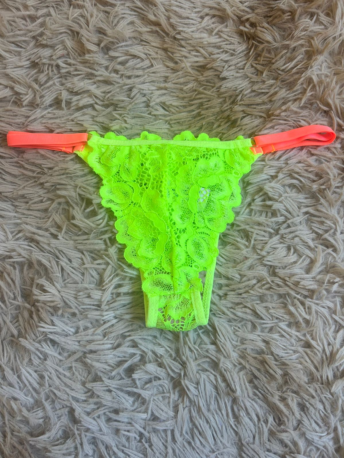 Calcinha GG vest sexy renda neon