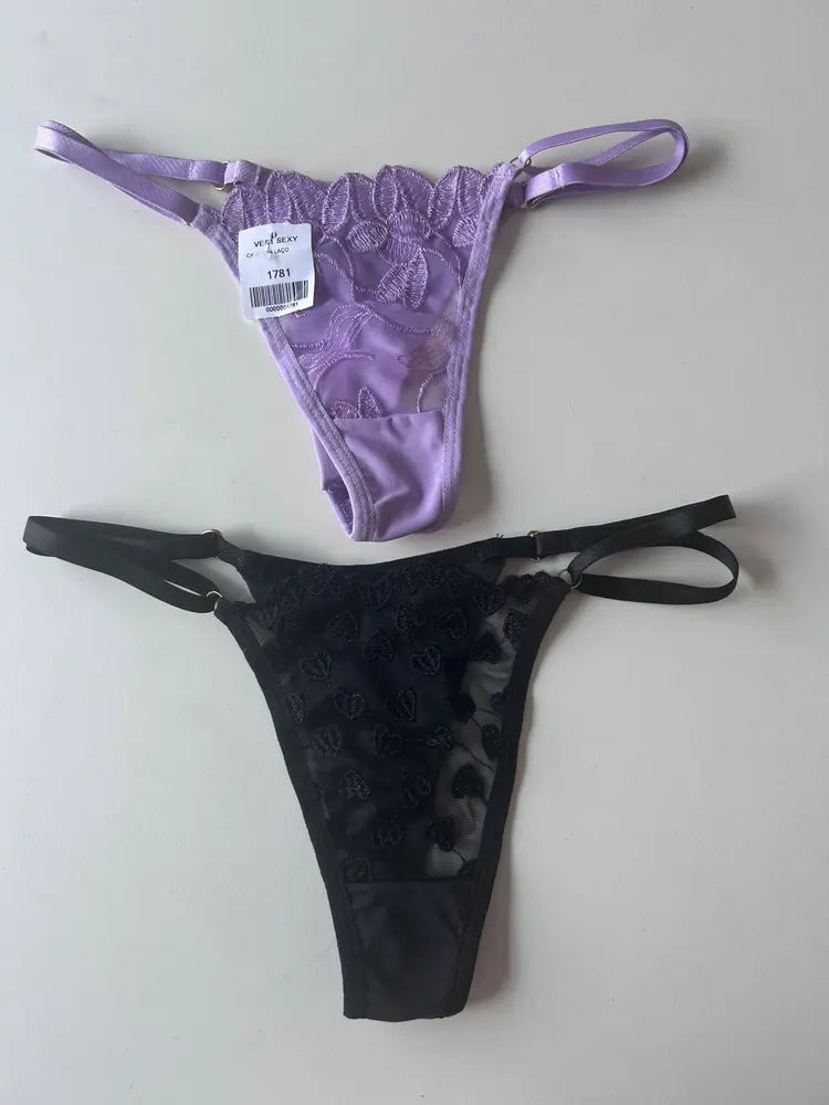 Calcinha tamanho unico Vest Sexy regulagem de coracao