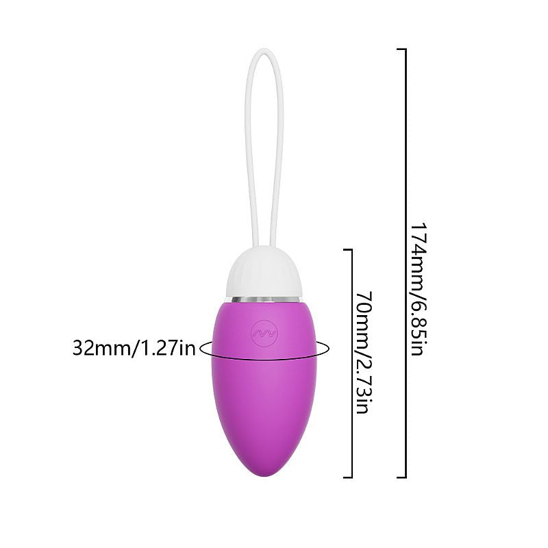 Bullet Recarregável - 7,0 X 3,2 cm - À Longa distância - Roxo - APP - SI