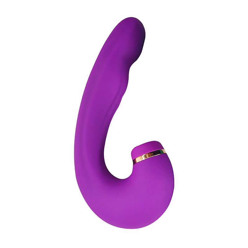 Vibrador de Ponto G e Clitóris com Dedilhar / Tapping no Meio - Air Pulse 2 -Vinho- SI