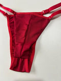 Calcinhas fio duplo com regulagem na lateral - Vermelho - C4850