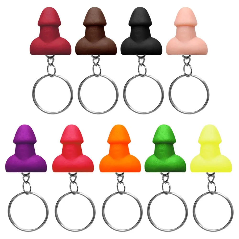 Chaveiro Mini Penis Divertido Colorido Kgel