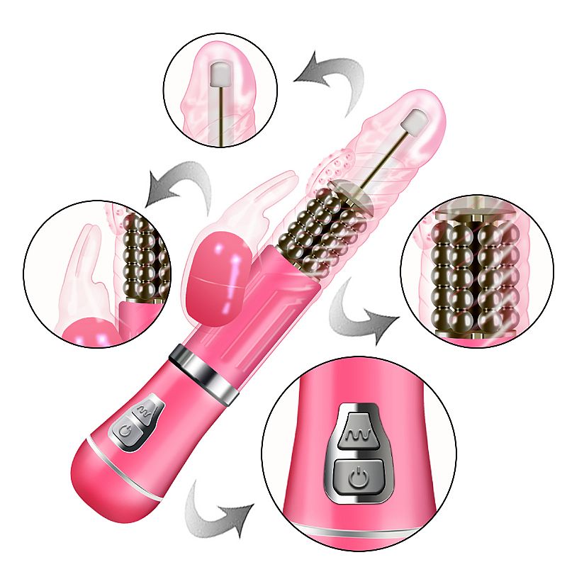 Vibrador Rotativo de Coelho - Recarregavel - SI