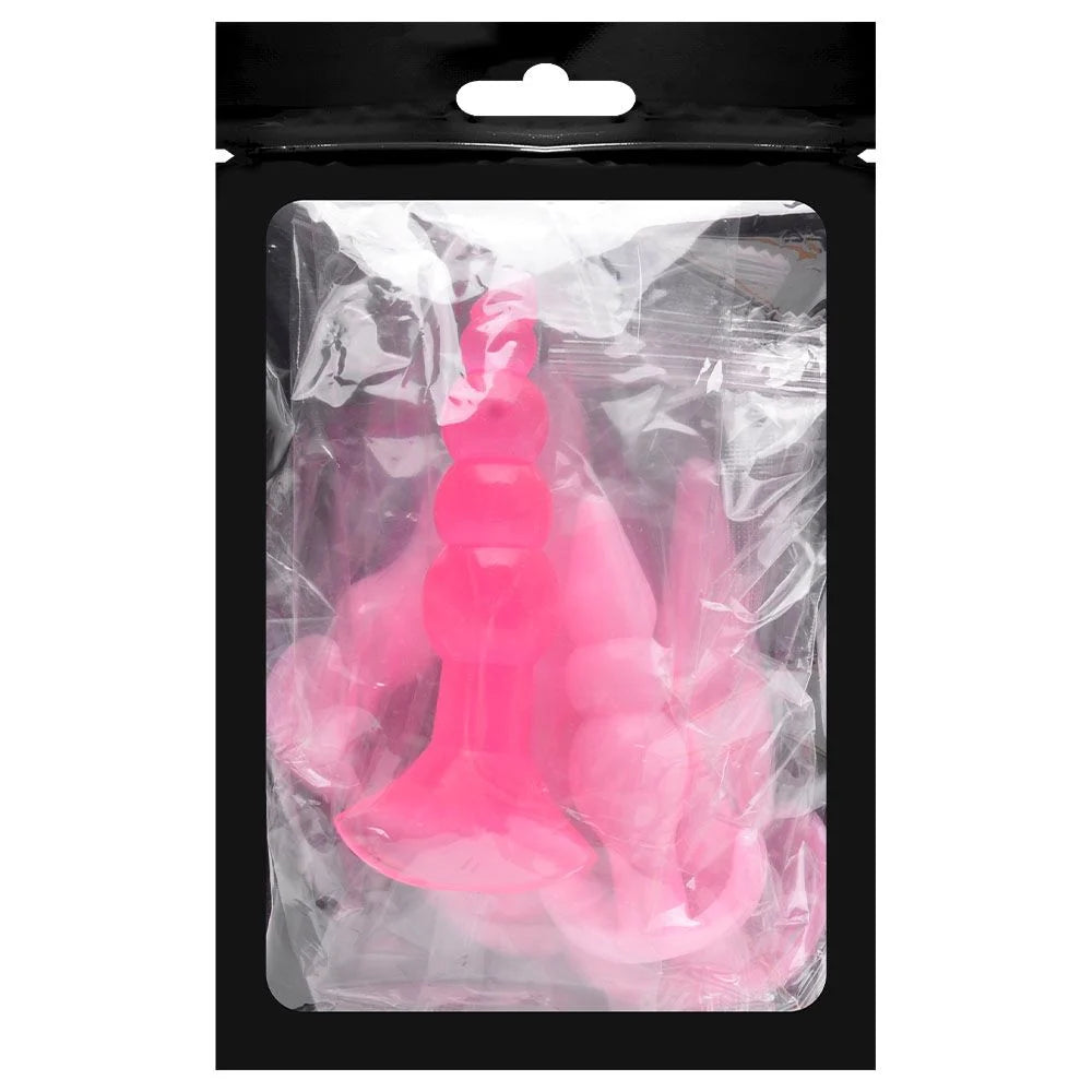 Kit Plug Anal Silicone 4 Unidades Sexy Import
