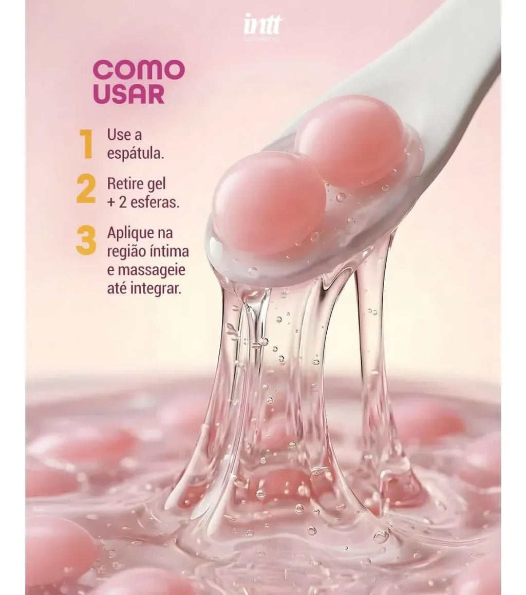 Bubble Vibes 3 Em 1 Lubrificante E Excitante Com Esferas E Jambu 120g Intt