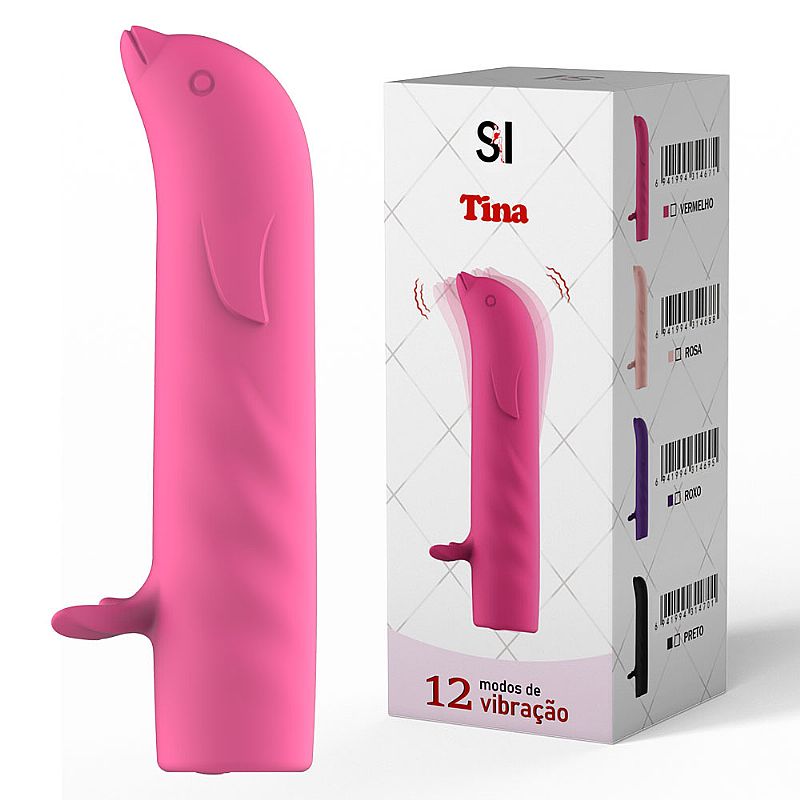 Vibrador de Ponto G - Golfinho Recarregavel - Tina