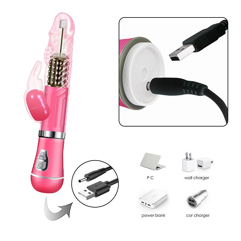 Vibrador Rotativo de Coelho - Recarregavel - SI