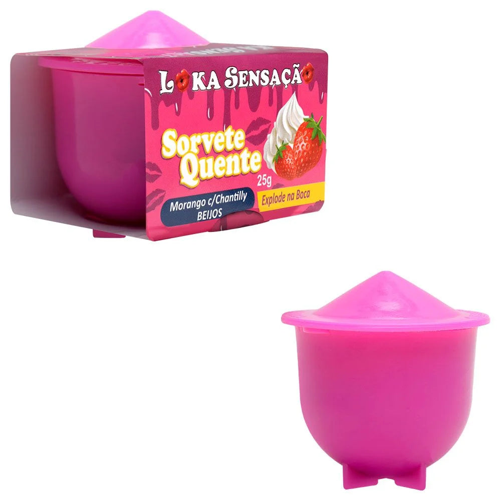 Vela Explosiva Sorvete Quente 25g Loka Sensacao