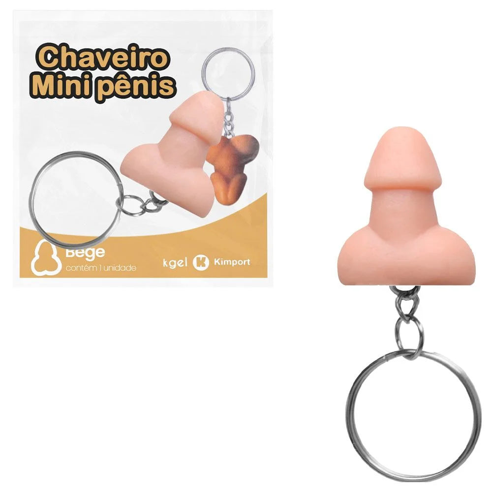 Chaveiro Mini Penis Divertido Colorido Kgel