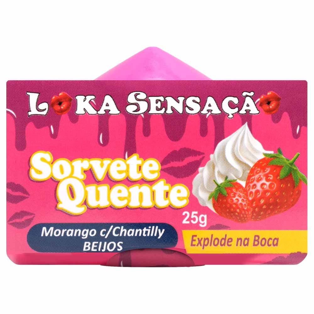Vela Explosiva Sorvete Quente 25g Loka Sensacao