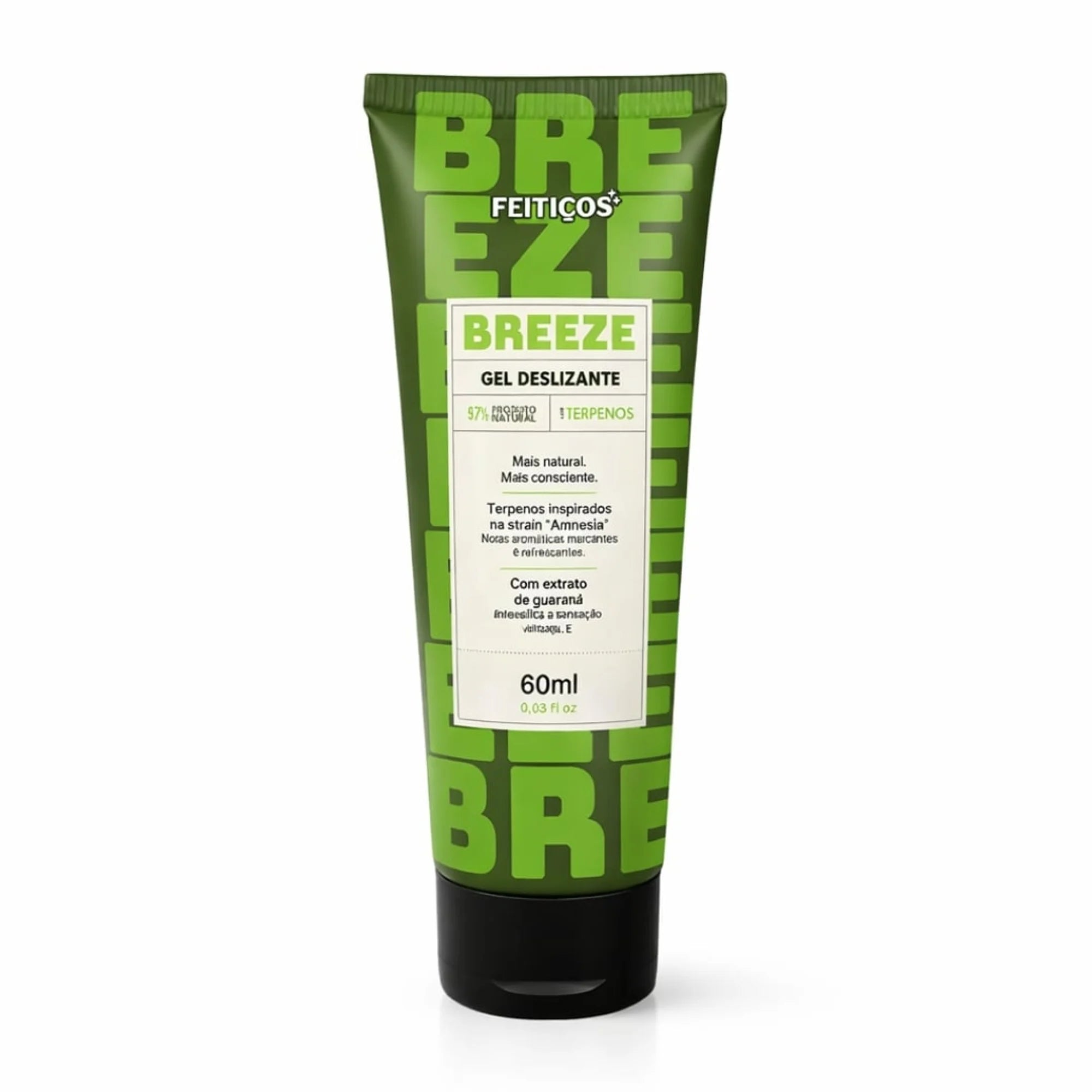 Breeze Gel Deslizante Com Extrato De Guarana 60Ml Feiticos