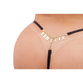 Calcinha Strass Preto Xerepix - Tallyta - 4189