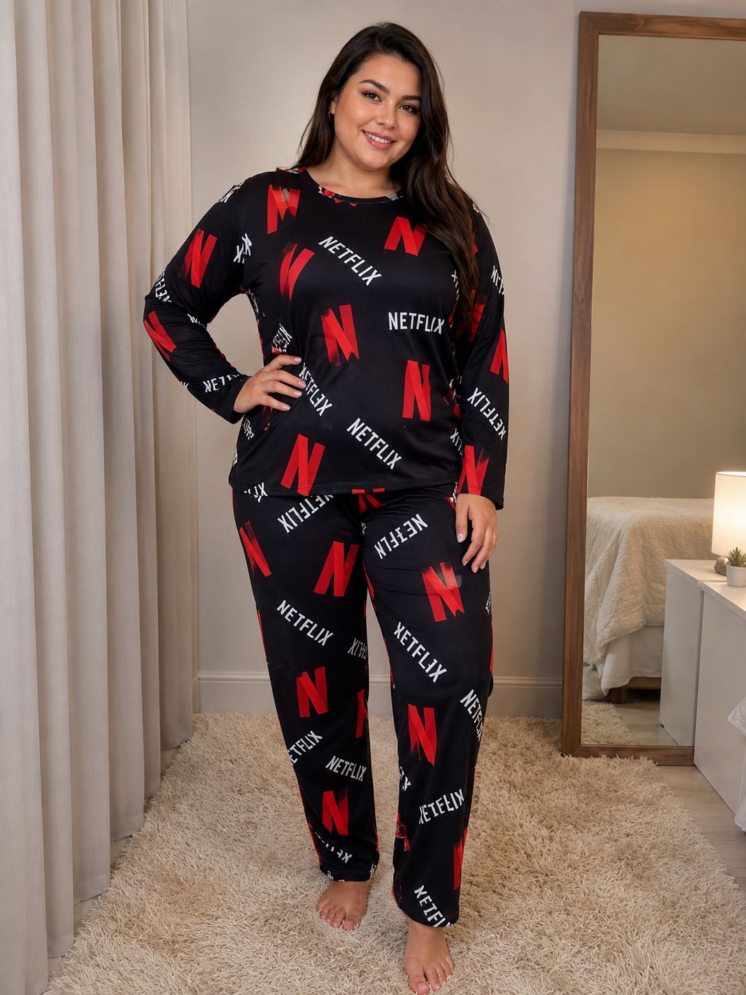 Pijama plus size Netflix